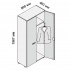 Шкаф-гардеробная с замком с перекладиной для одежды, артикул 0010331