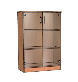 Cтеллаж cредний со стеклом, артикул 0004354 Cтеллаж cредний со стеклом, артикул 0004354