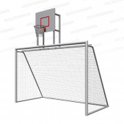 Ворота с баскетбольным щитом (сетка в комплекте)