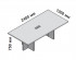 Прямоугольный стол для переговоров 240x120 см, артикул 0010269