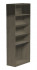 Стеллаж пристенный  (наклон полки, нижняя прямая, ниша со штангой для кальянов), артикул 0012873