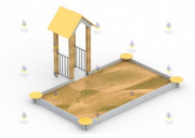 Песочный дворик с башенкой