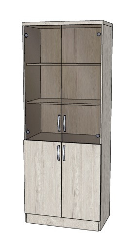 Шкаф для документов со стеклом, артикул 0005997